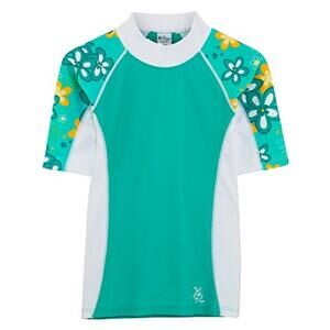 Girls Tuga Short Sleeve UV Swim Shirt 'Seaside' Seafoam Age 4-5 UPF50+ NWT